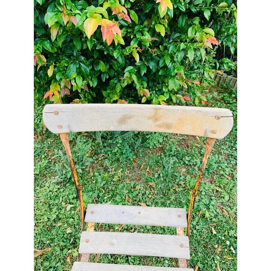 Image 1 of Set of 4 vintage folding garden chairs