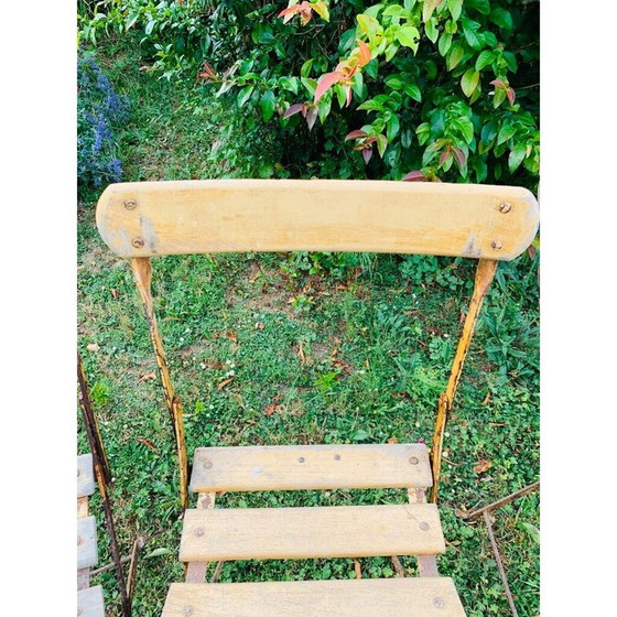 Image 1 of Set of 4 vintage folding garden chairs