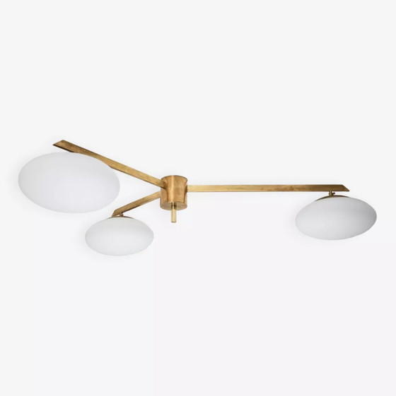 Image 1 of Lampada da soffitto in ottone Trienale