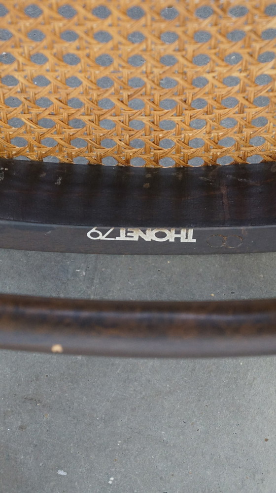 Image 1 of 8 x high vintage Thonet chair model long john/ long jan