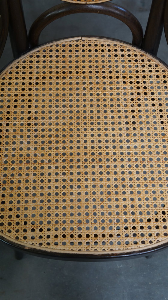 Image 1 of 8 x high vintage Thonet chair model long john/ long jan