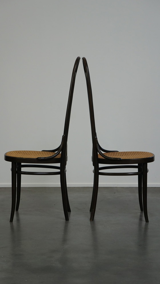 Image 1 of 8 x high vintage Thonet chair model long john/ long jan