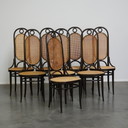 8 x chaise Thonet vintage haute modèle long john/ long jan