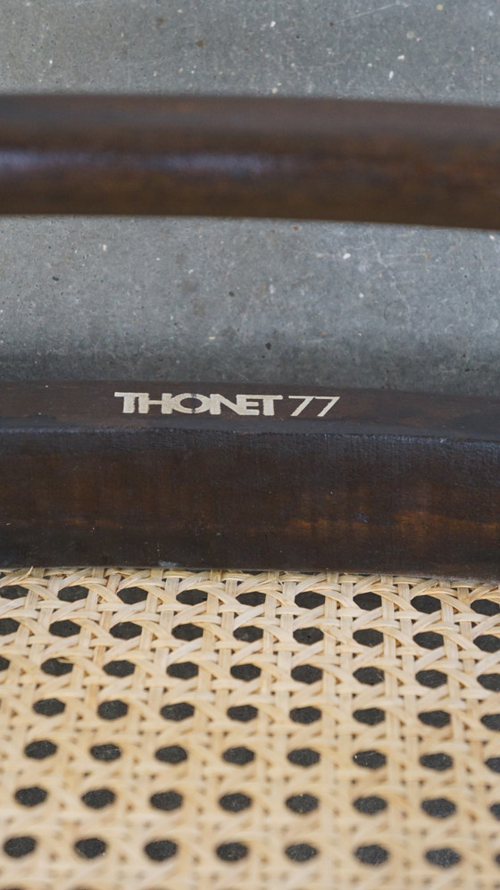 Image 1 of 8 x high vintage Thonet chair model long john/ long jan