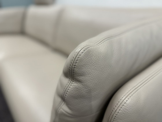 Image 1 of Intertime Weibel Weibel Mara 4 Seater Sofa Leather Greige