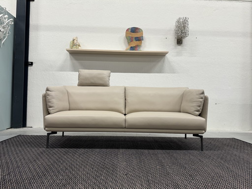 Intertime Weibel Weibel Mara 4 Seater Sofa Leather Greige