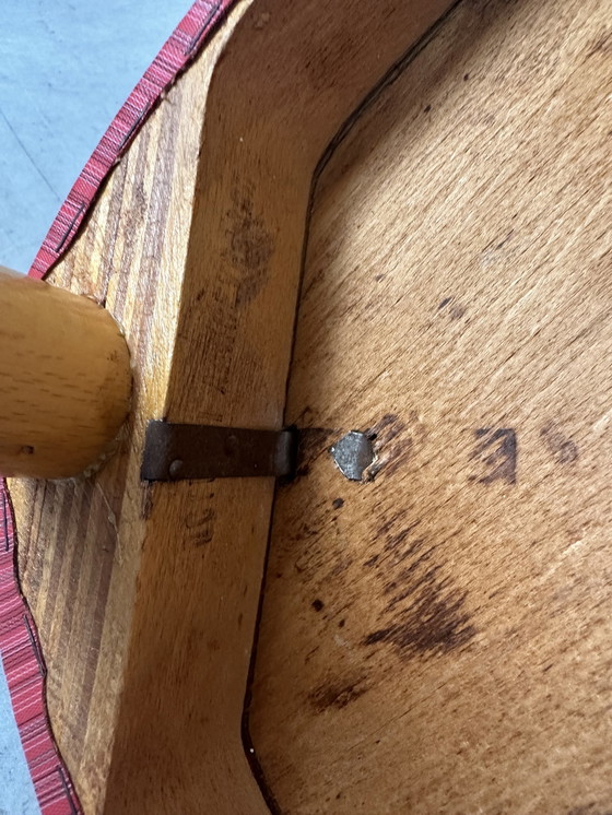 Image 1 of 2x chaises de bar vintage en bois de hêtre