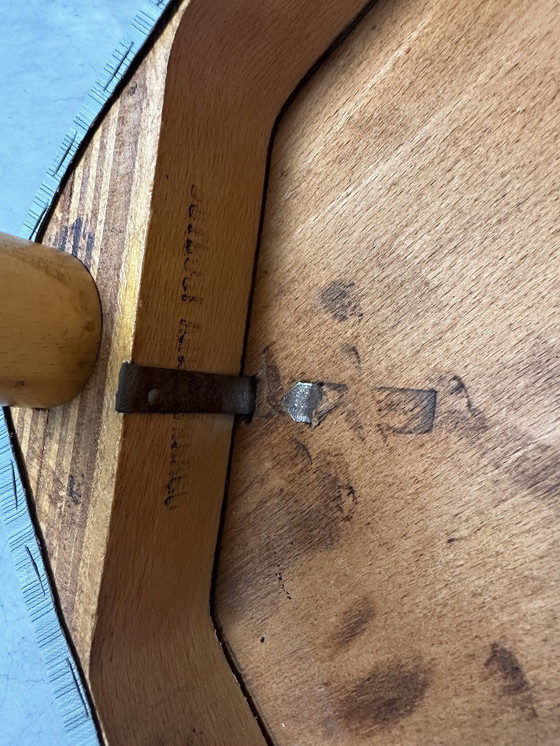 Image 1 of 2x vintage 'beech wood' bar chairs