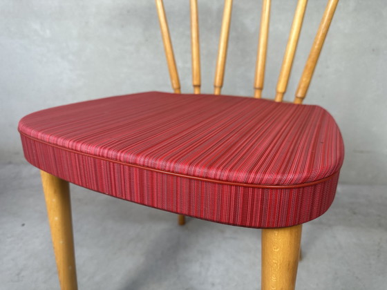 Image 1 of 2x chaises de bar vintage en bois de hêtre