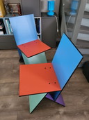 2x sedia Verner disegnata da Verner Panton
