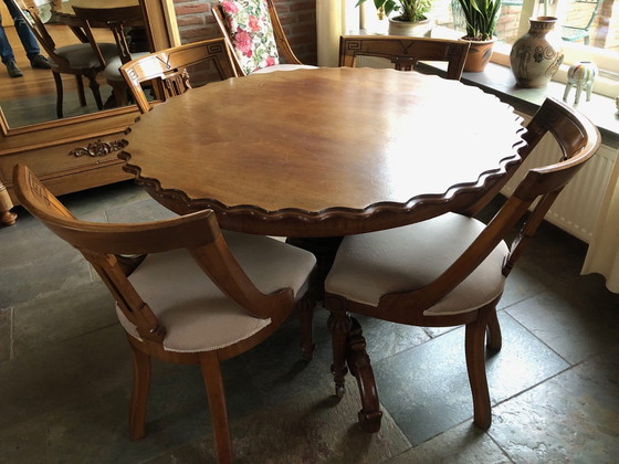 Image 1 of Vintage Dining Room Set With Six Chairs