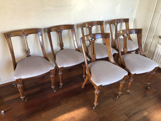 Image 1 of Vintage Dining Room Set With Six Chairs