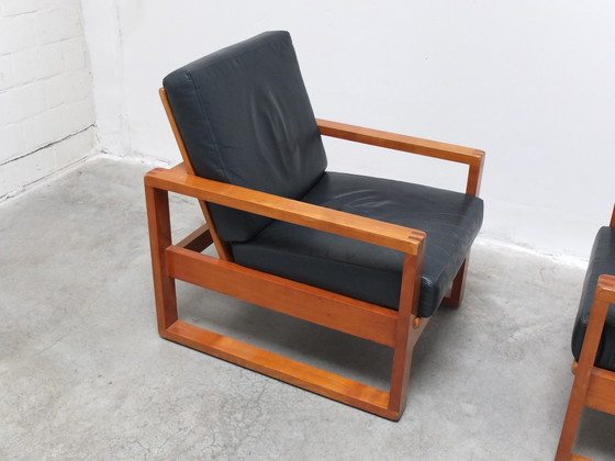 Image 1 of Paire unique de chaises longues modernistes Van Den Berghe-Pauvers, années 1960