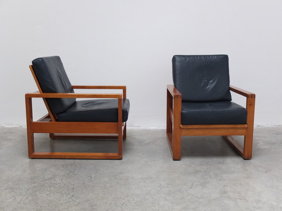 Image 1 of Paire unique de chaises longues modernistes Van Den Berghe-Pauvers, années 1960