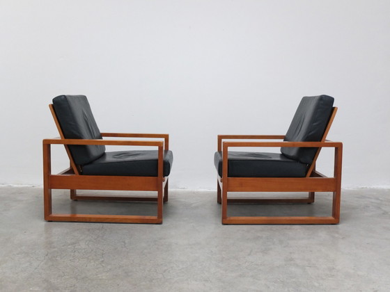 Image 1 of Unique Pair of Modernist Lounge Chairs Van Den Berghe-Pauvers, 1960s