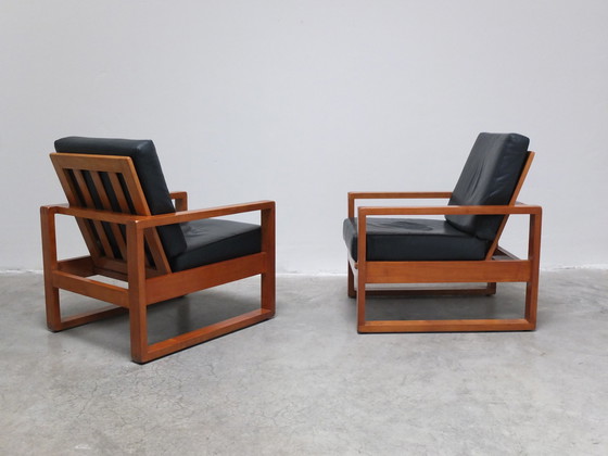 Image 1 of Paire unique de chaises longues modernistes Van Den Berghe-Pauvers, années 1960