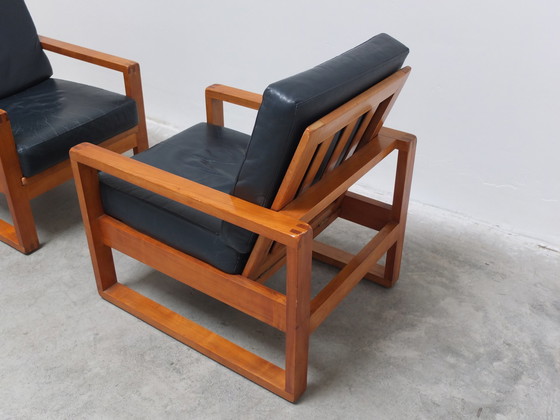 Image 1 of Paire unique de chaises longues modernistes Van Den Berghe-Pauvers, années 1960