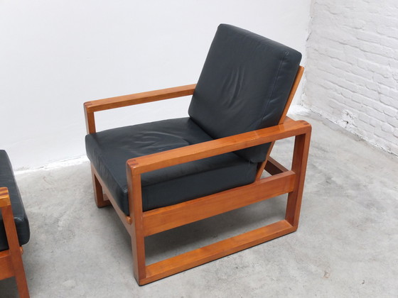 Image 1 of Paire unique de chaises longues modernistes Van Den Berghe-Pauvers, années 1960