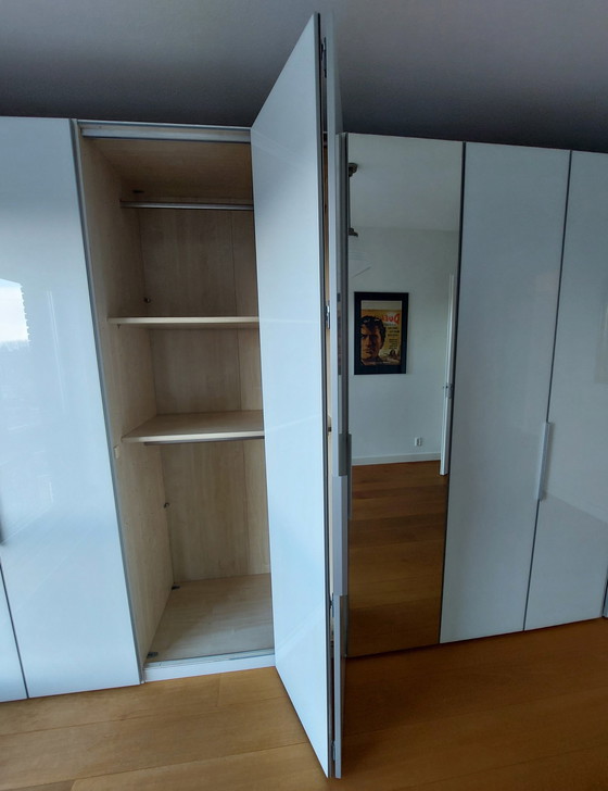 Image 1 of Nolte Cabinet Wall Odessa 3 Folding Door Cabinets And 1 Mirror Cabinet