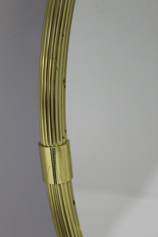 Vintage Mirror - Oval Brass Rim, 1960s