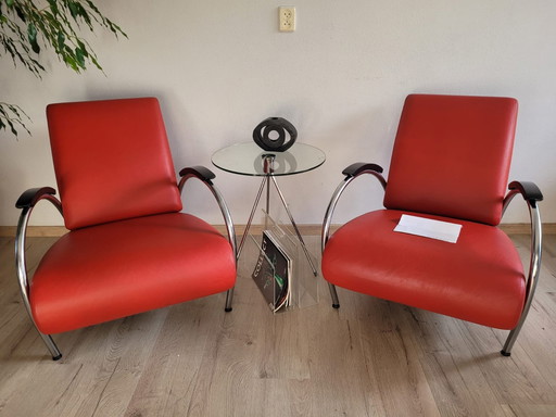 2x Gelderland Armchairs 5770 Jan Des Bouvrie