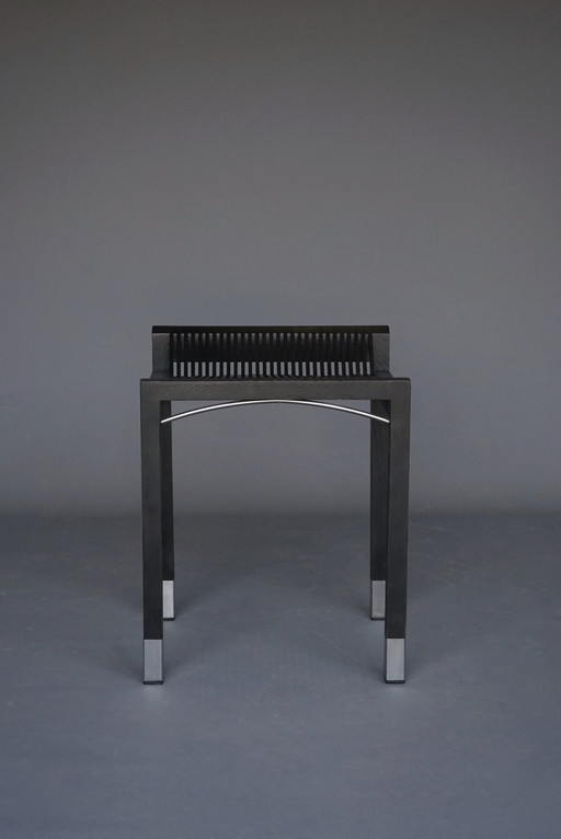 Minimalist low stool by Ruud Jan Kokke, 1970S