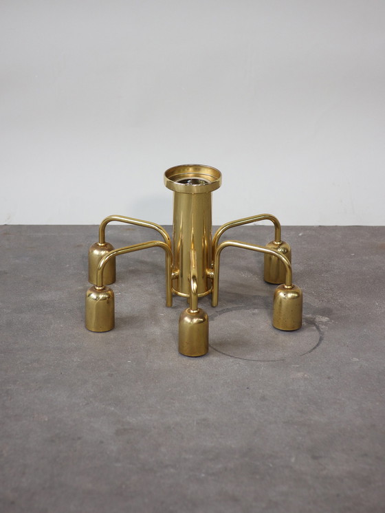 Image 1 of Ceiling lamp brass 1970s