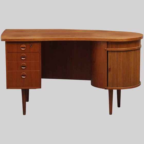 Image 1 of Vintage teak model 54 executive desk by Feldballes Møbelfabrik, 1950