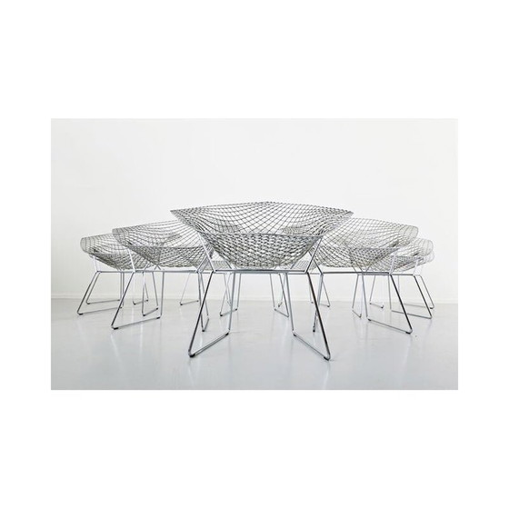 Image 1 of Vintage Diamond Chair By Harry Bertoia For Knoll International