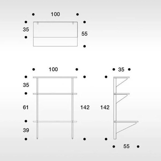 Image 1 of Vitra Kaari Wall Shelf With Desk