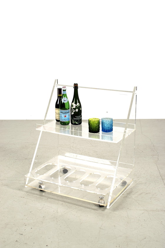 Image 1 of Chariot de bar en plexiglas