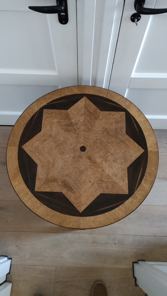 Image 1 of Antique Amsterdam School Coffee Table Side Table Coffee Table