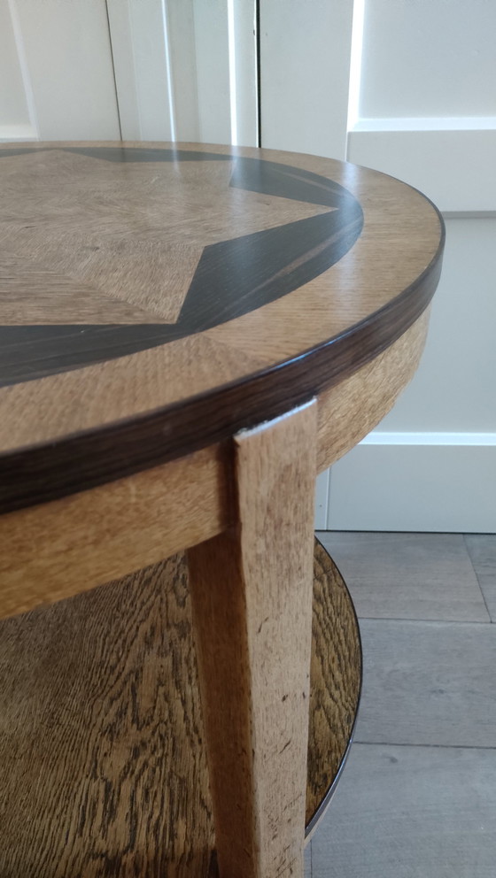 Image 1 of Antique Amsterdam School Coffee Table Side Table Coffee Table