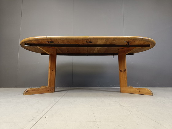 Image 1 of Rainer Daumiller Pine Wood Dining Set For Hirtshals Savvaerk - Set Of 4 - 1980S