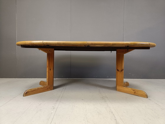 Image 1 of Rainer Daumiller Pine Wood Dining Set For Hirtshals Savvaerk - Set Of 4 - 1980S