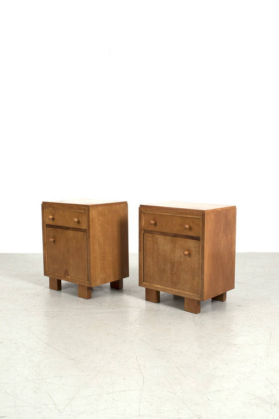 Image 1 of 2x Art Deco bedside tables