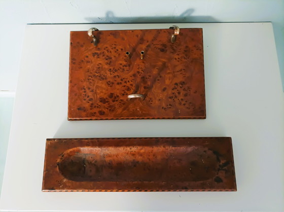 Image 1 of Astuccio portapenne e porta diario in radica di olmo