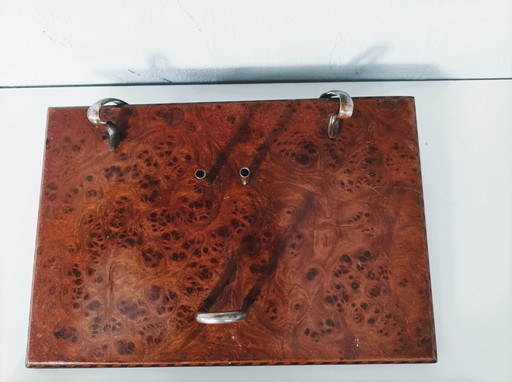 Elm burl pen and agenda holder