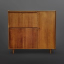 Secrétaire EC09 du Mid Century par Cees Braakman pour Pastoe, Pays-Bas années 1950