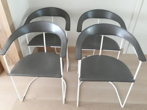 Image 1 of 8x Arrben Ursula Chairs Italian Design