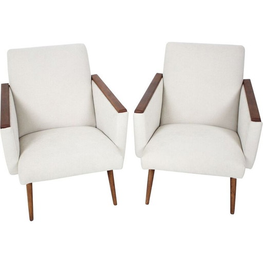 Pair of vintage armchairs Czechoslovakia 1960s
