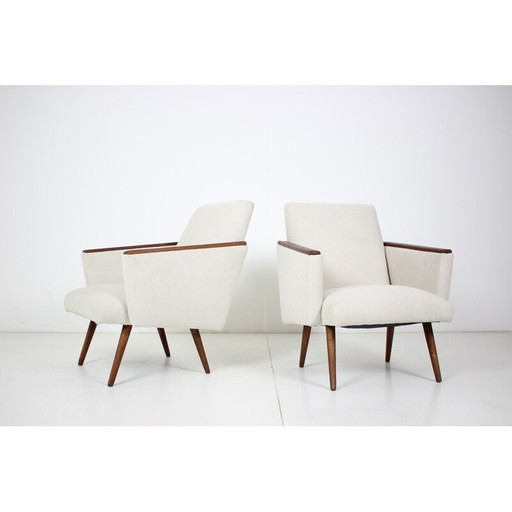 Pair of vintage armchairs Czechoslovakia 1960s