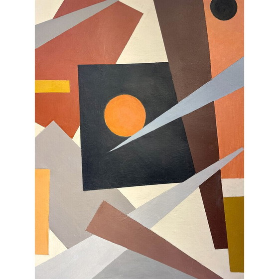 Image 1 of Vintage oil on canvas by Armilde Dupont, Belgium 1970s