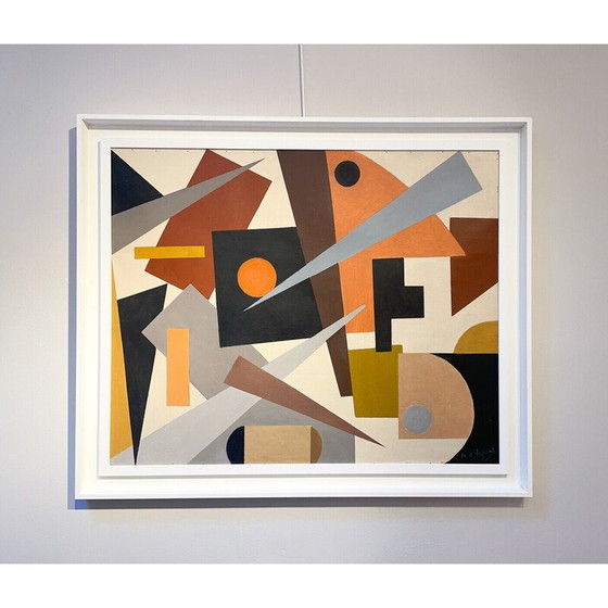 Image 1 of Vintage oil on canvas by Armilde Dupont, Belgium 1970s