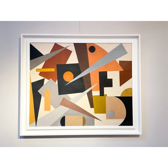 Image 1 of Vintage oil on canvas by Armilde Dupont, Belgium 1970s