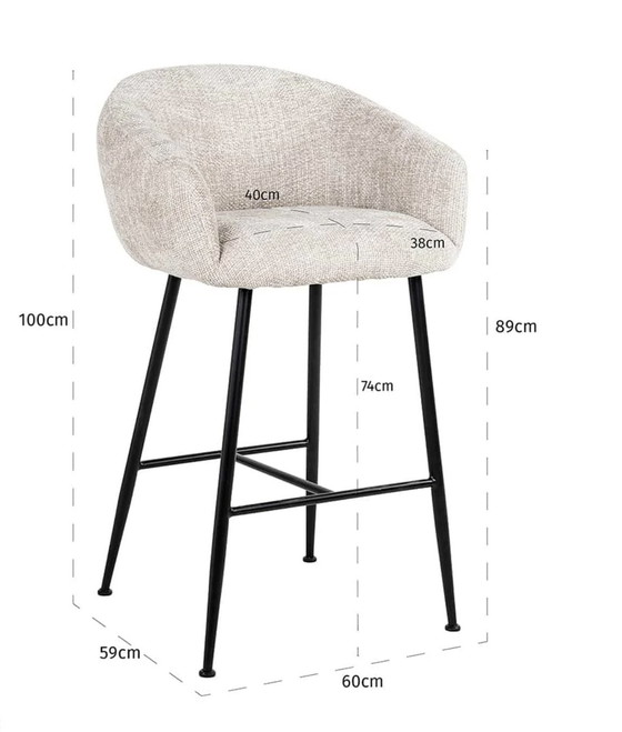 Image 1 of 4x Richmond Interiors Barstool Avanti