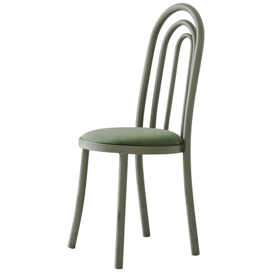 Image 1 of Vintage Italian chair "Arches" in green steel tube