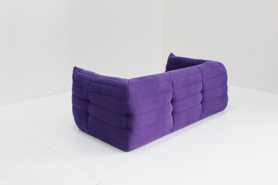 Image 1 of Ligne Roset Togo Sofa With Armrests And Footstool By Michel Ducaroy