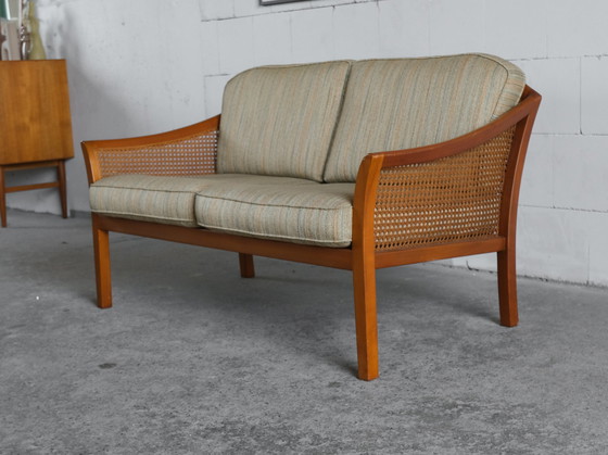 Image 1 of Midcentury sofa by Wilhelm Knoll with Viennese weave