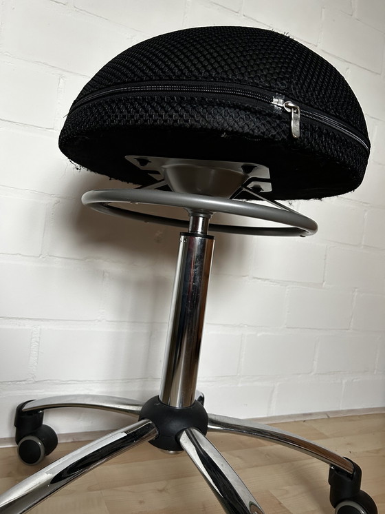 Image 1 of Stool With Wheels Height Adjustable